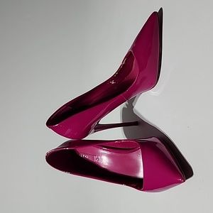 Aldo magenta patent heels